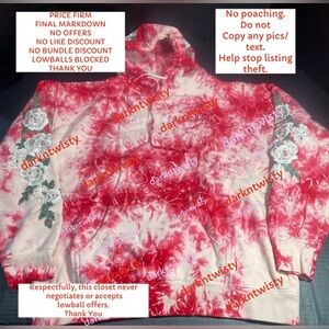 BNIB CIVIL REGIME SAND DAHLIA TIE DYE HOODIE LARGE MENS UNISEX PRICE FIRM